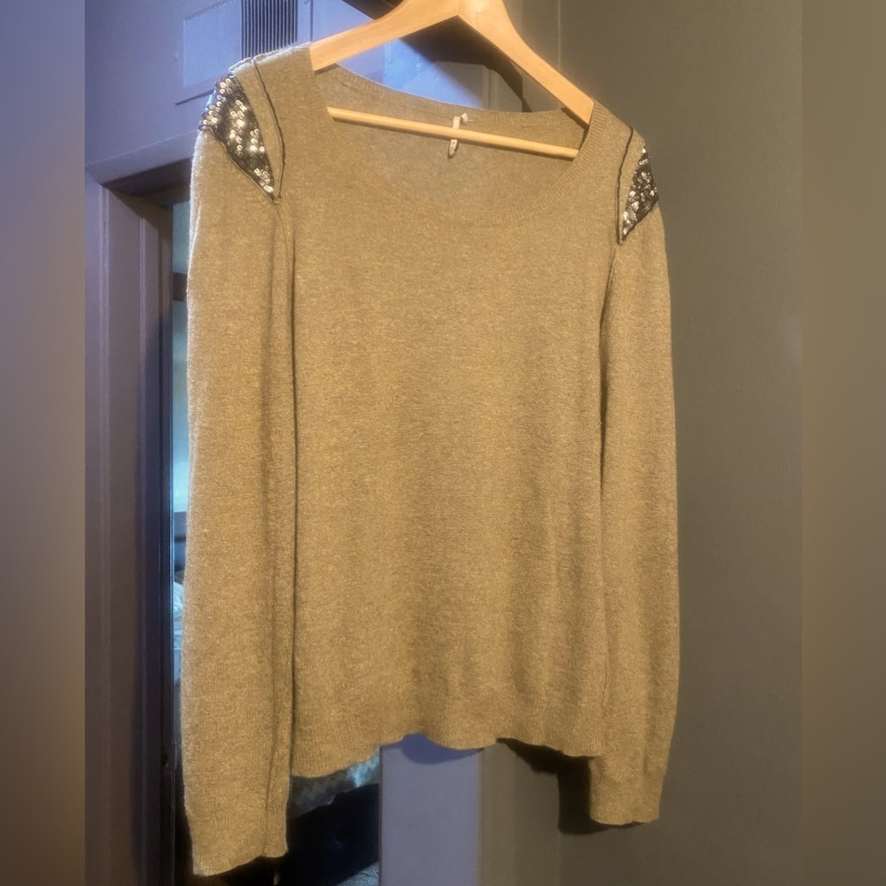 Beautiful IRO Sweater with sequin shoulders